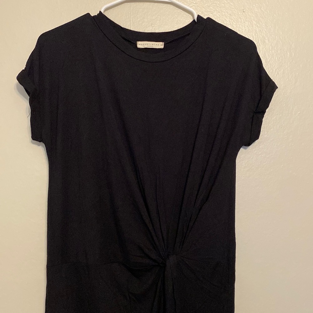 Wasabi+mints Black Tshirt Dress